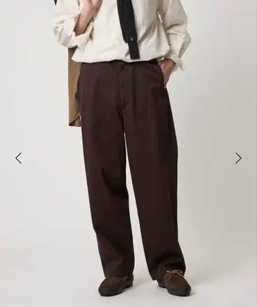 25AW Steven Alan / 노플리츠 트라우저 브라운 S