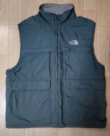 THE NORTH FACE 플리스 베스트 다크 그레이 베이지