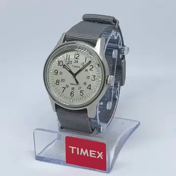 TIMEX Mk1 스틸 화이트 벨트 커스텀 새상품급 배터리 새상품