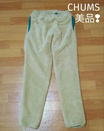 새상품급 CHUMS 참스 본딩 플리스 팬츠 M 베이지 남성용