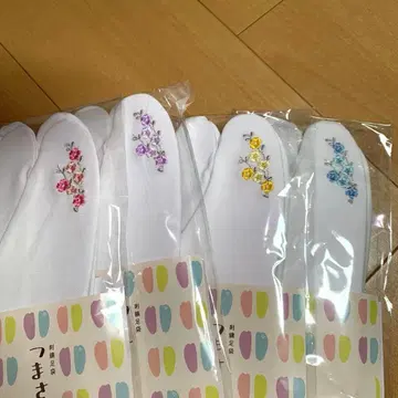 스트레치 자수 타비 4족 세트