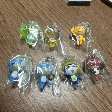 개구리 중사 케로로 마스코트 & 구미 7개 세트