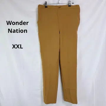 Wonder Nation 원더네이션 스트레이트 팬츠 브라운 [ XXL ]