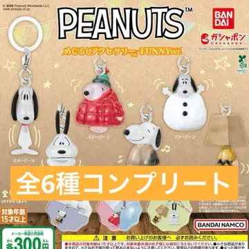 스누피 메지루시 액세서리 전 6종 컴플리트