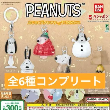 스누피 메지루시 액세서리 전 6종 컴플리트