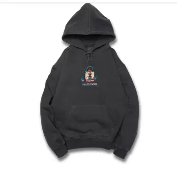 VAULTROOM 로고 후디 차콜 사이즈 L
