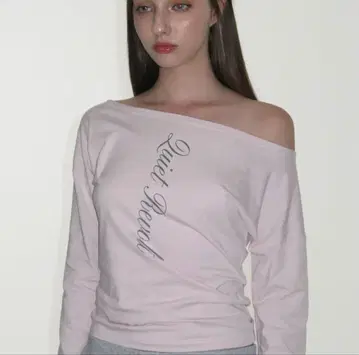 CRANK 오프숄더 탑 핑크