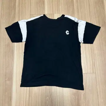 CRONOS 크루넥 T셔츠 S 사이즈 블랙/화이트