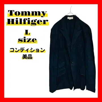 [ Tommy Hilfiger ] 새상품급 L 사이즈 네이비 자켓 빅