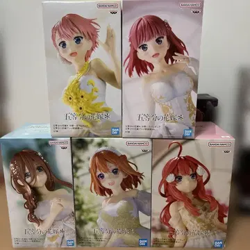 5등분의 신부 애니메이션 원화전 ver. 피규어 5체 세트