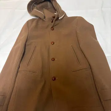 SHIPS 코트 후드 부착 S 브라운