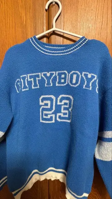 CITYBOYS 23 니트 스웨터 파랑