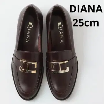 [ 미사용 새상품 ] DIANA 다크 브라운 로퍼 25cm