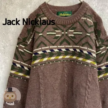 [새상품급] 잭 니클라우스 케이블 니트 스웨터 남성용 골프 구제 의류