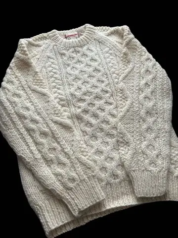 맥레거 90's 울 케이블 니트 L