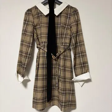 evelyn 에블린 체크 원피스