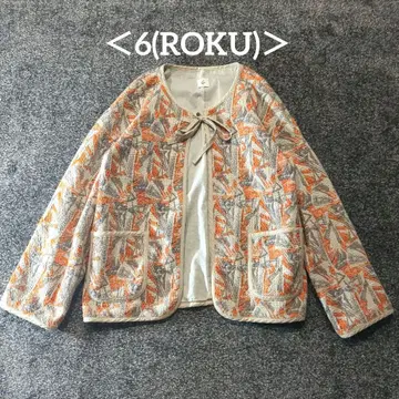 6(ROKU) SASHIKO MOTIF JACQUARD 자켓