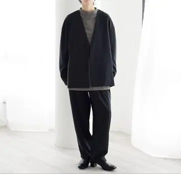 새상품 아트 도쿄 노카라 자켓 턱 루즈 팬츠 셋업