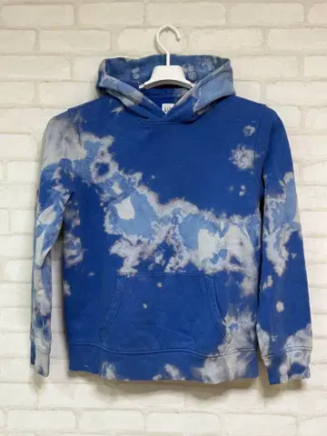 블루 후드티 블리치 가공 하나뿐인 구제 의류 GAP