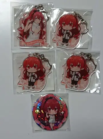 제비뽑기당 무직전생 에리스 캔뱃지 아크릴 키링