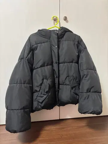 여성용 겨울 의류 M 다운 자켓 아우터 블랙