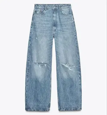 ZARA 자라 미드 라이즈 배기 BAGGY TRF 데님 팬츠