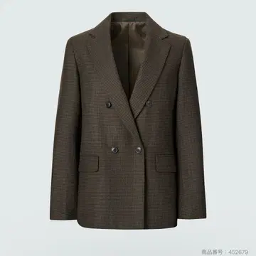 UNIQLO 유니클로 치도리 패턴 더블 자켓