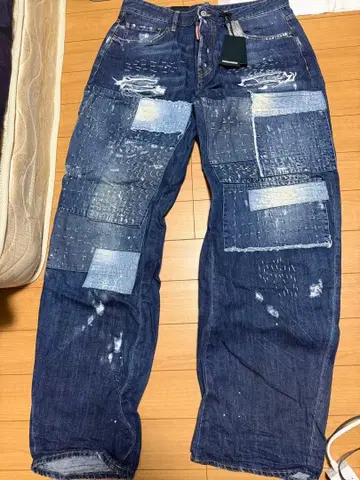 디스퀘어드 데상트 패치워크 데님 팬츠