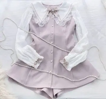 MA*RS 사다리 레이스 세일러 셋업 핑크