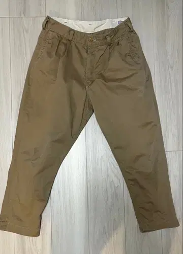 or Slow 치노 팬츠 사이즈 3 베이지