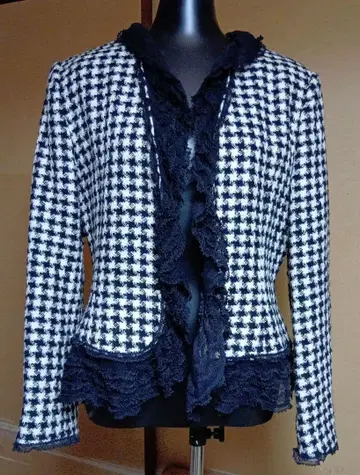 카네코 이사오 피코 프릴 튤 레이스 하운드투스 자켓