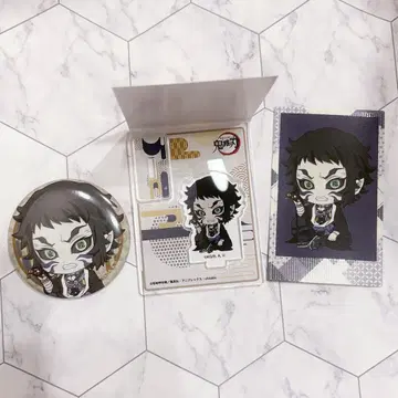 [익명 배송] 귀멸의 칼날 뻬땅코 카이가쿠 캔뱃지 카드 아크릴 스탠드