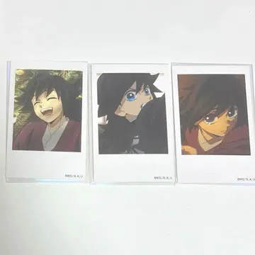 귀멸의 칼날 토미오카 기유 랜덤 폴라로이드풍 브로마이드 기둥 카페