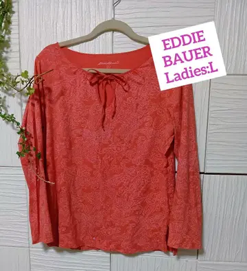 [ 무료배송 ] Eddie Bauer 플라워 프린트 긴팔 T셔츠