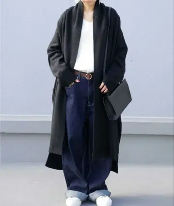 안티카 롱 가디건 블랙