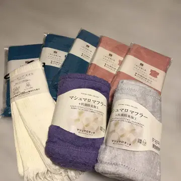 우치노제 마쉬멜로우 머플러, 이니시에 타월 머플러, 워킹 머플러 5종