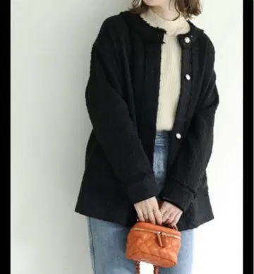 새상품급 DISCOAT 트위드 자켓