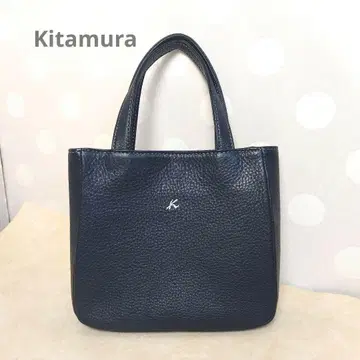 Kitamura 키타무라 미니 토트백 핸드백 가죽 블랙 블랙