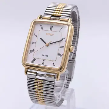 SEIKO SPIRIT 5E21-5B50 남성용 손목시계 골드&실버