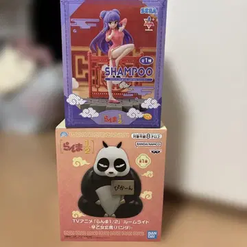란마 1/2 SHAMPOO 팬더 룸 라이트 피규어