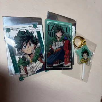 히로아카 미도리야 이즈쿠 십걸 클리어 카드 & 오픈 스쿨 키링