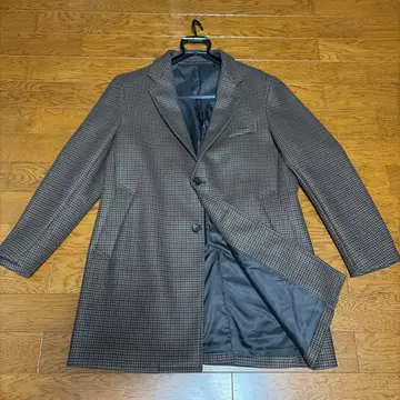 [ UNITED ARROWS ] 체스터 코트 XL 브라운 체크