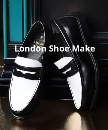 런던 슈 메이크 가죽 코인 로퍼