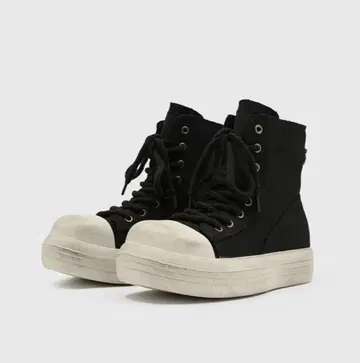 FGMM 하이컷 스니커즈 빅 사이즈 y2k 얼룩 가공 라몬즈 스타일