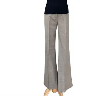 새상품 택 포함 ADELSON 그레이 와이드 슬랙스 38 일본제