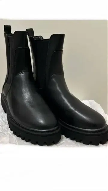 그레디 브릴리언트 블랙 사이드 고어 부츠