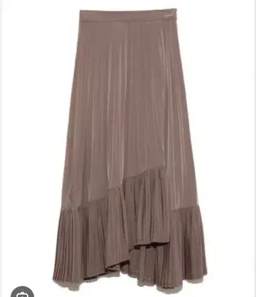 SNIDEL 플레어 스커트 불규칙 플리츠 스커트