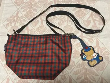 familiar 파밀리아 보트형 미니백 빨간색 계열 체크