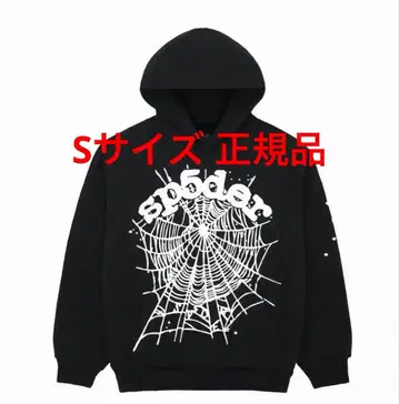 sp5der 블랙 후드티 S 사이즈 [정품]