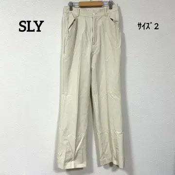 SLY 센터 프레스 스트레치 팬츠 단색 심플